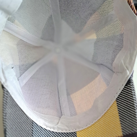 Hat baseball style women/ men. Color Block Plaid. Adjustable. Lightweight. - Picture 6 of 6